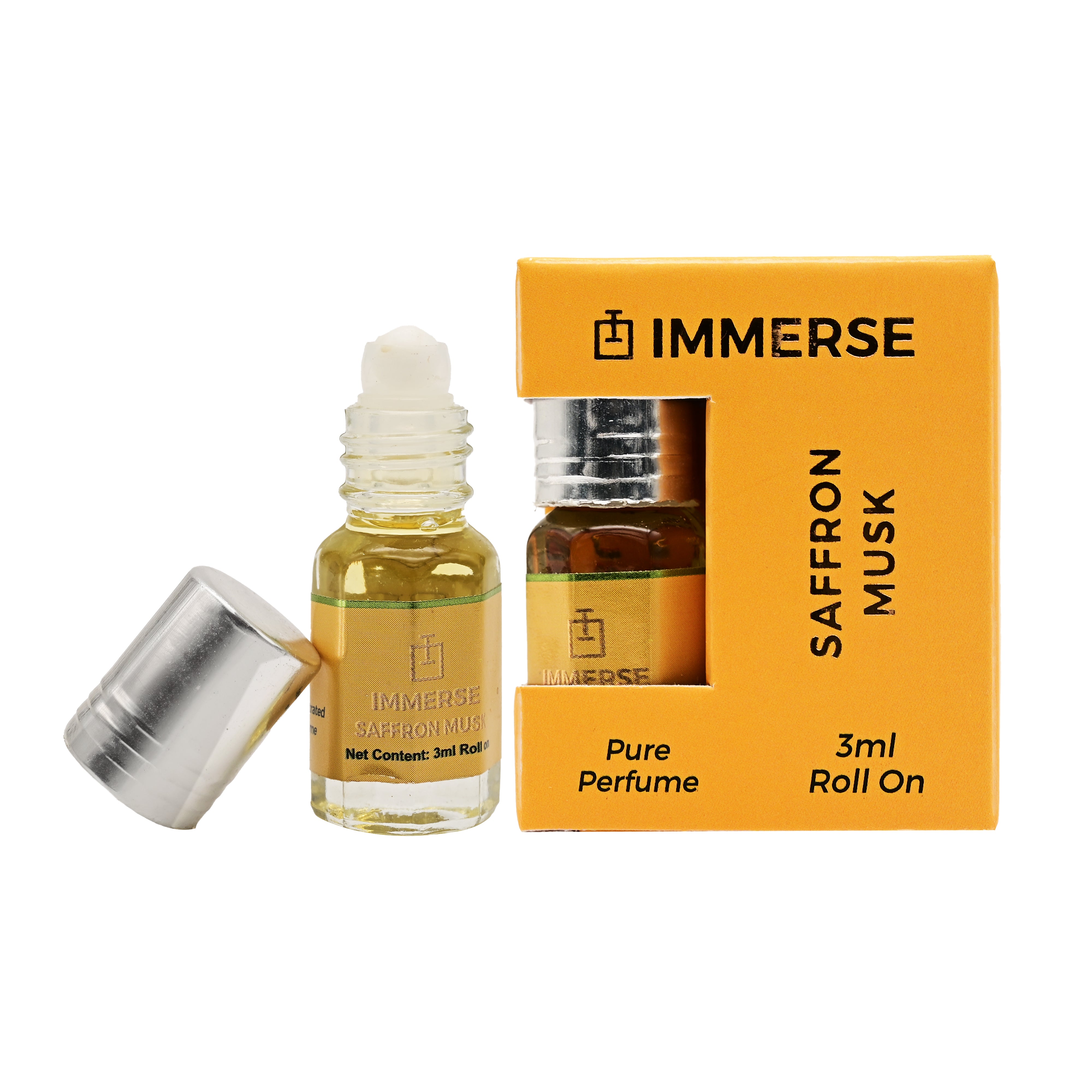 Saffron Musk Perfume Roll On Attar