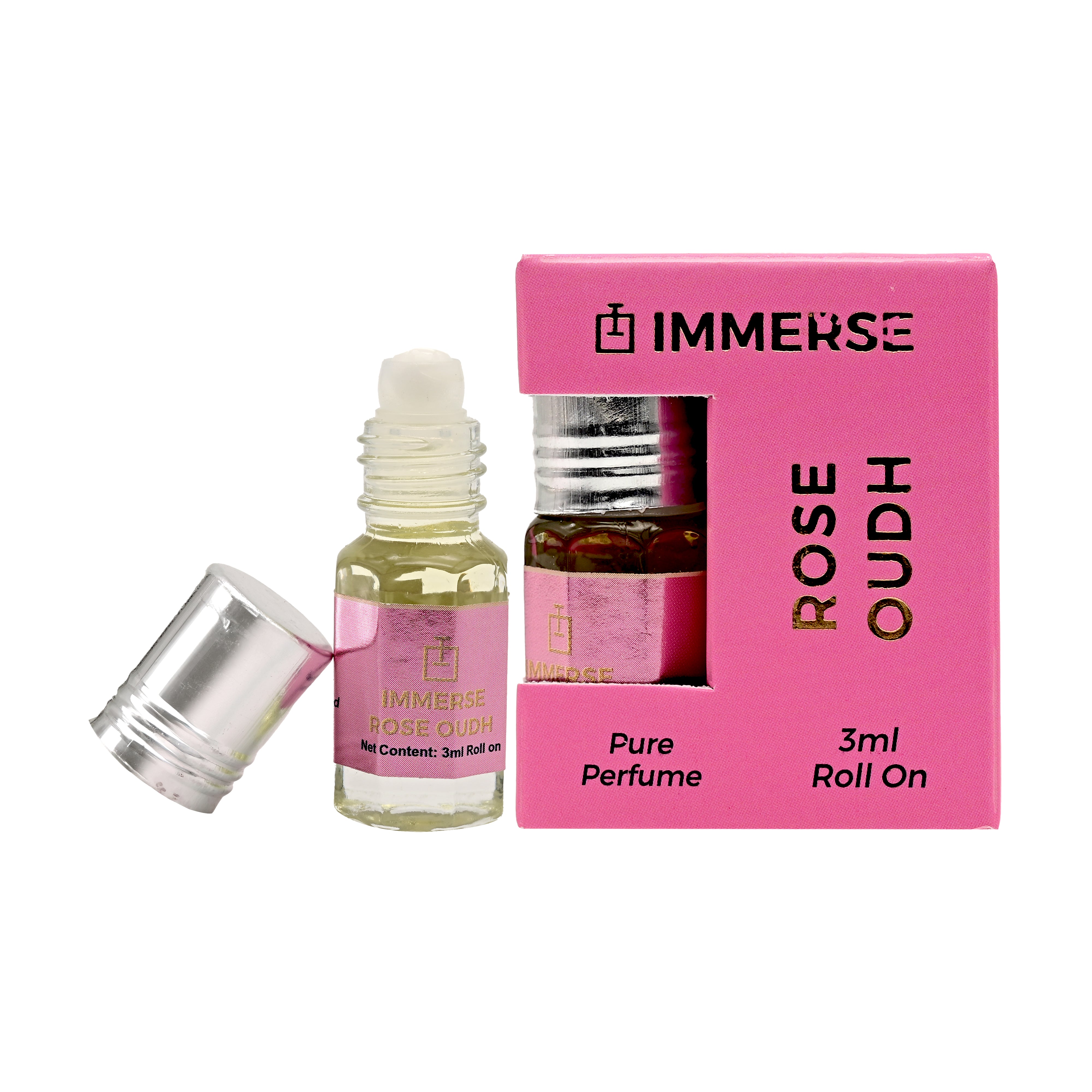 Rose Oudh Roll On Attar