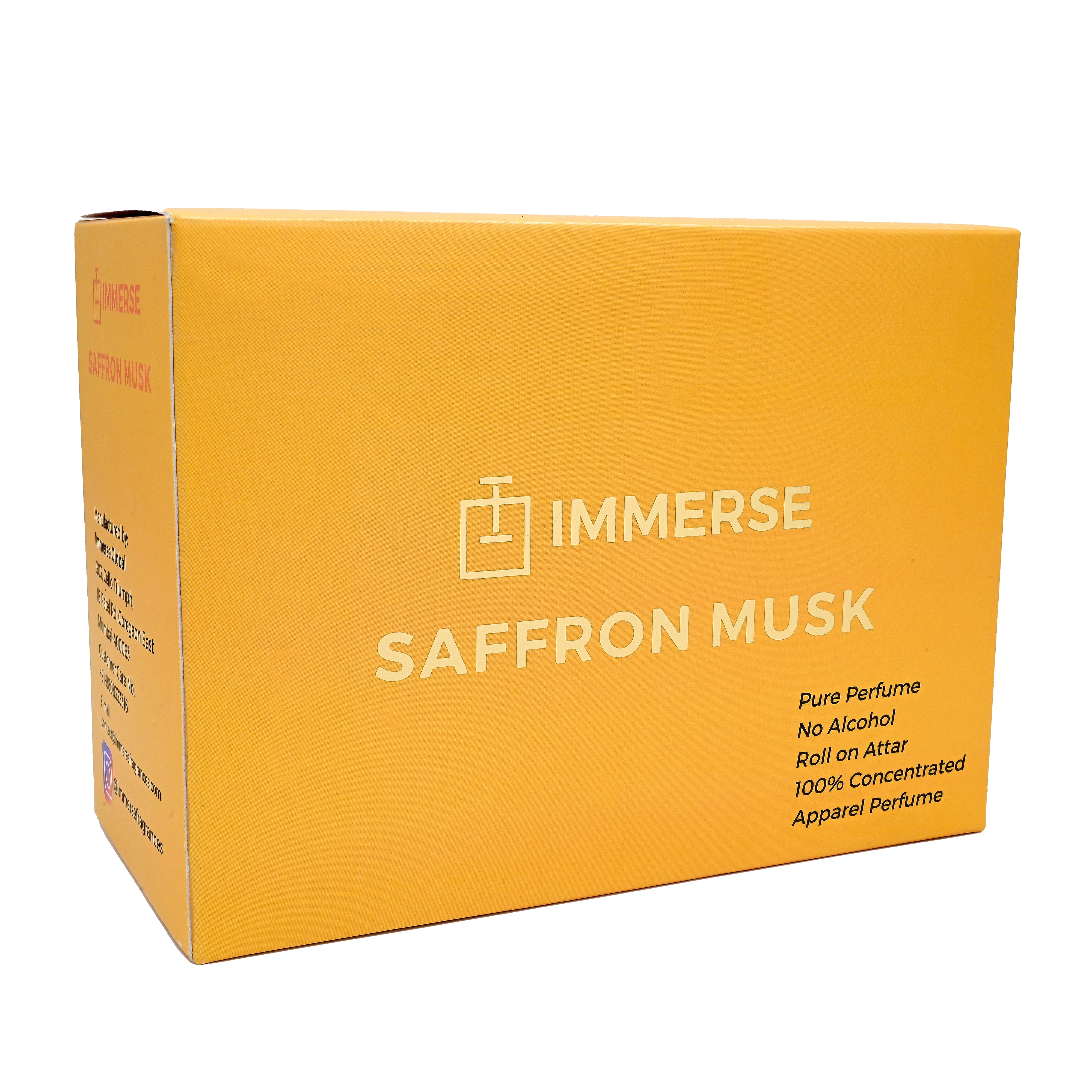 Saffron Musk Perfume Roll On Attar