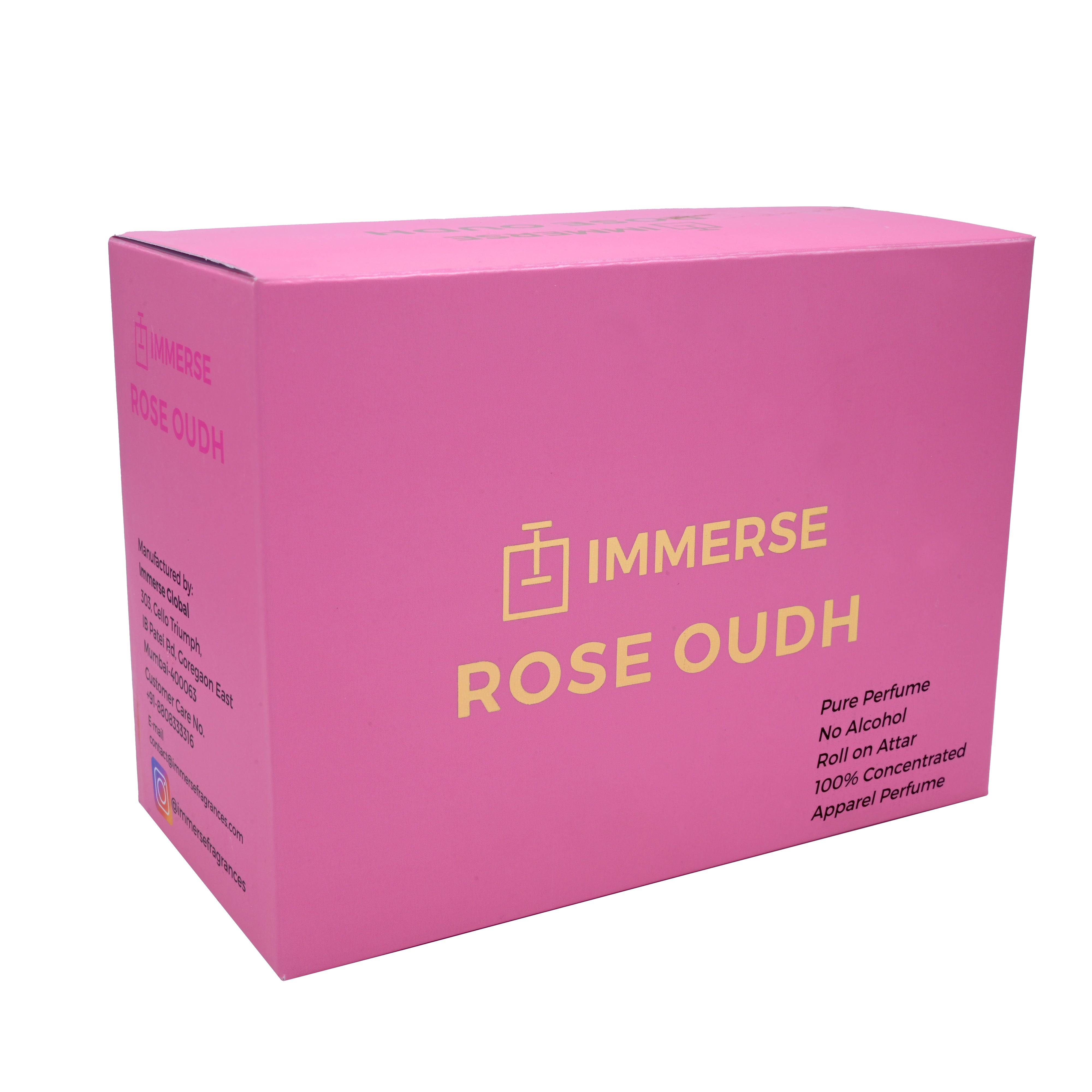 Rose Oudh Roll On Attar