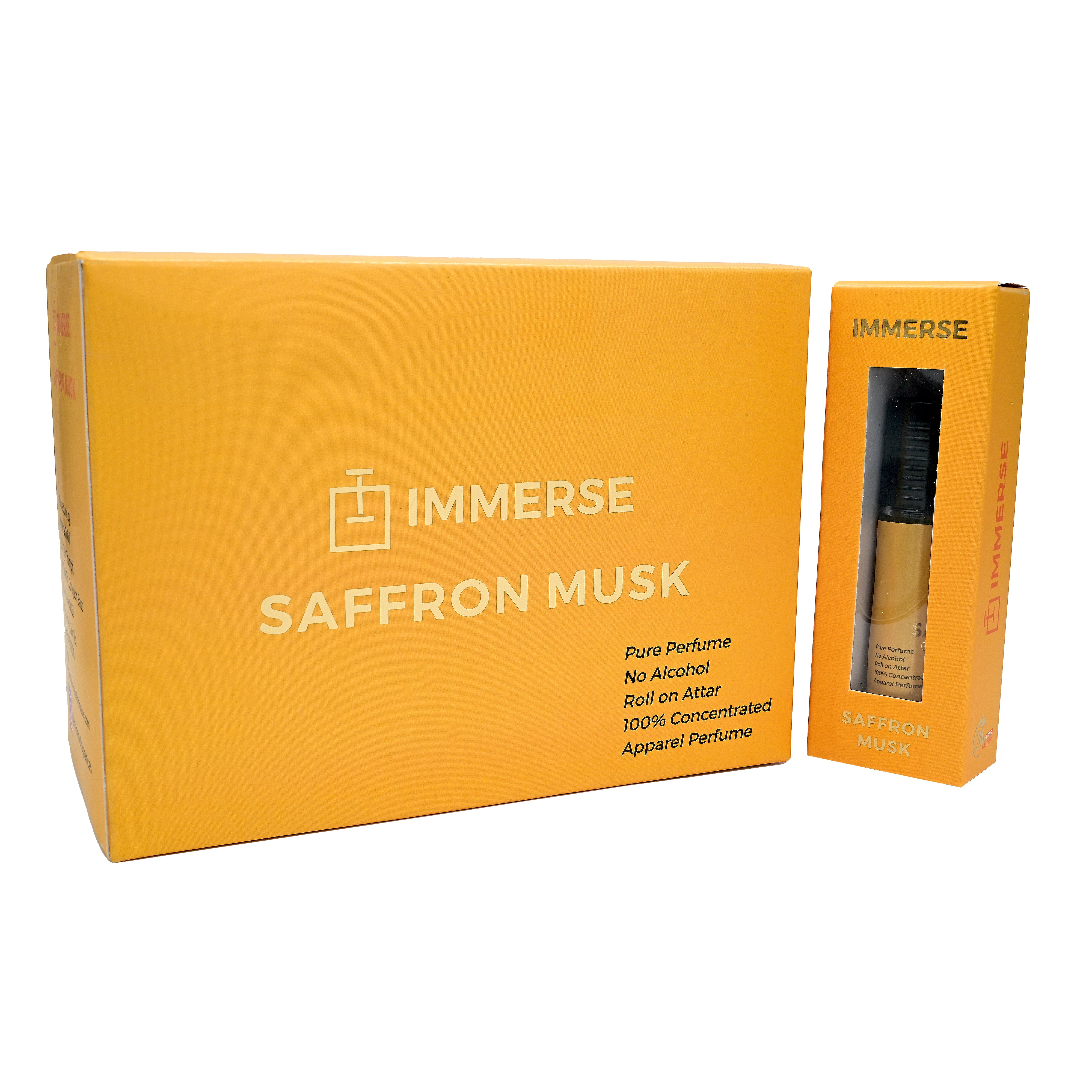 Saffron Musk Perfume Roll On Attar