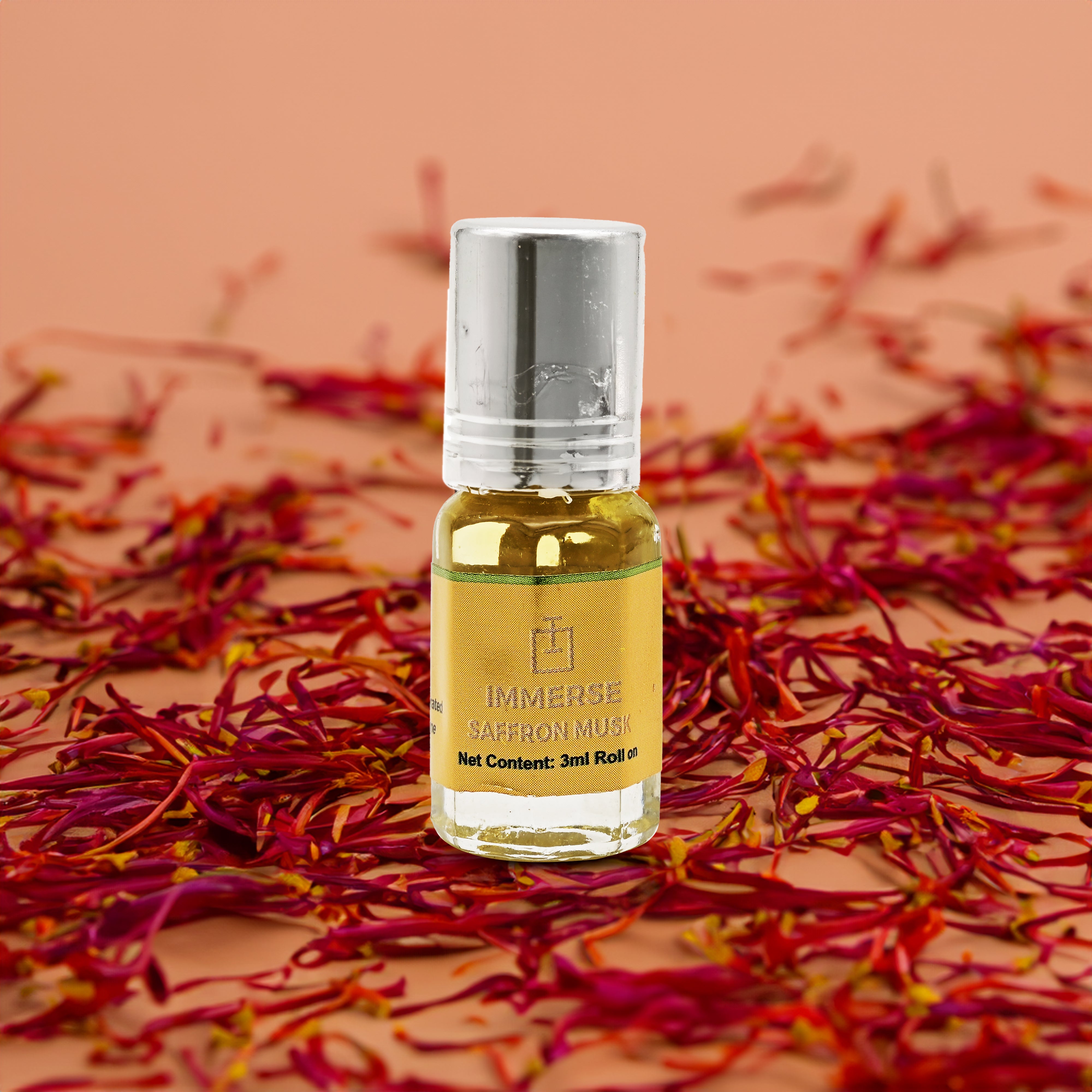 Saffron Musk Perfume Roll On Attar