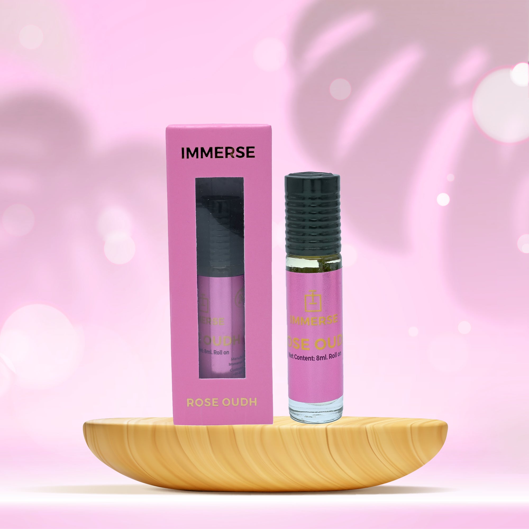 Rose Oudh Roll On Attar