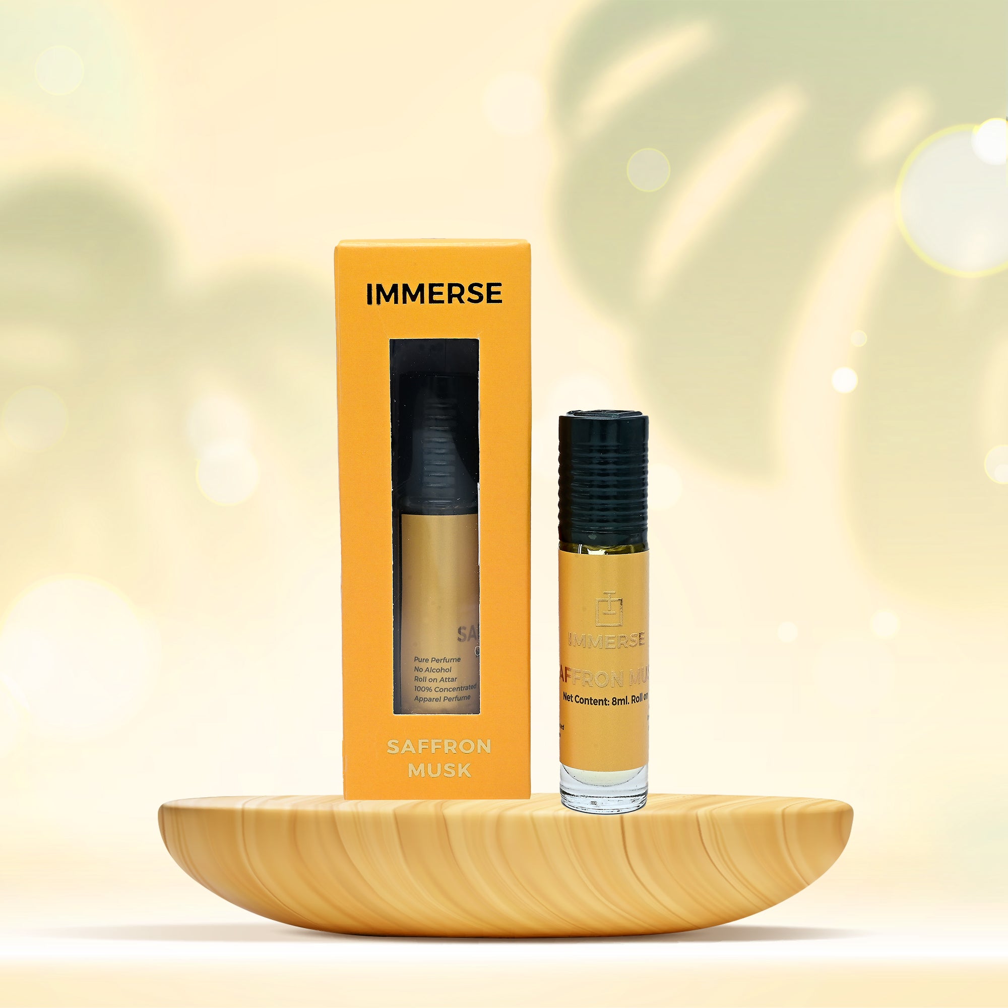 Saffron Musk Perfume Roll On Attar
